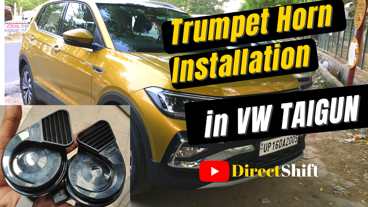 Genuine VW Polo 🚘 Trumpet  🎺 Horn installation in Taigun - Warranty, Cost Details - DirectShift